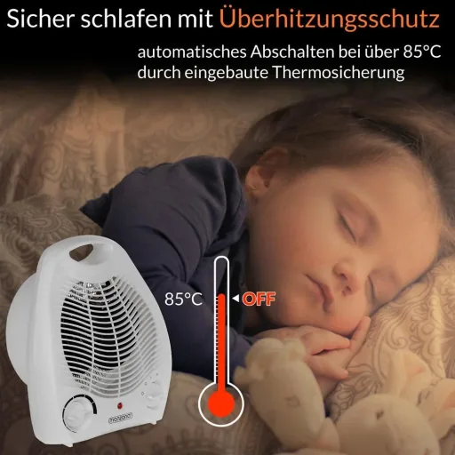 Elektrische Heizung mit Gebläse 3 Stufen