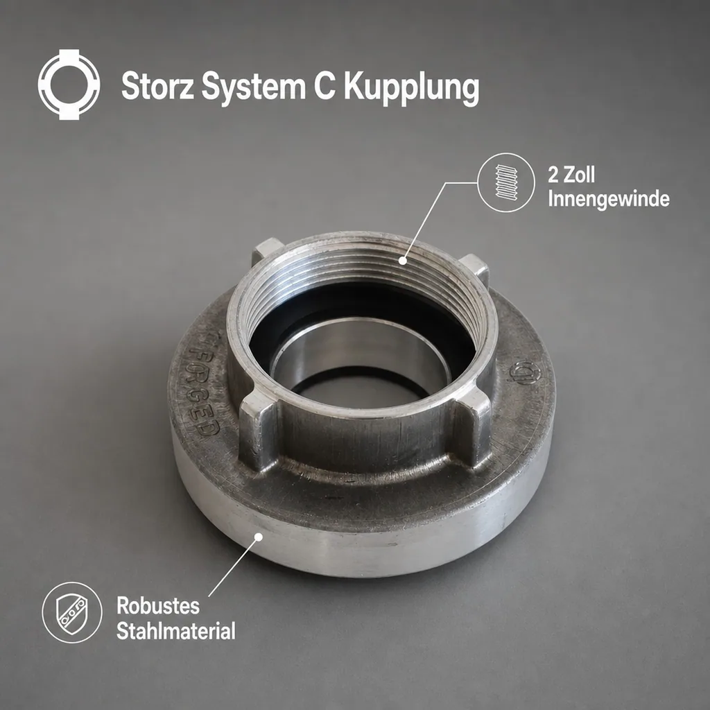 Storz System C Kupplung mit 2"IG