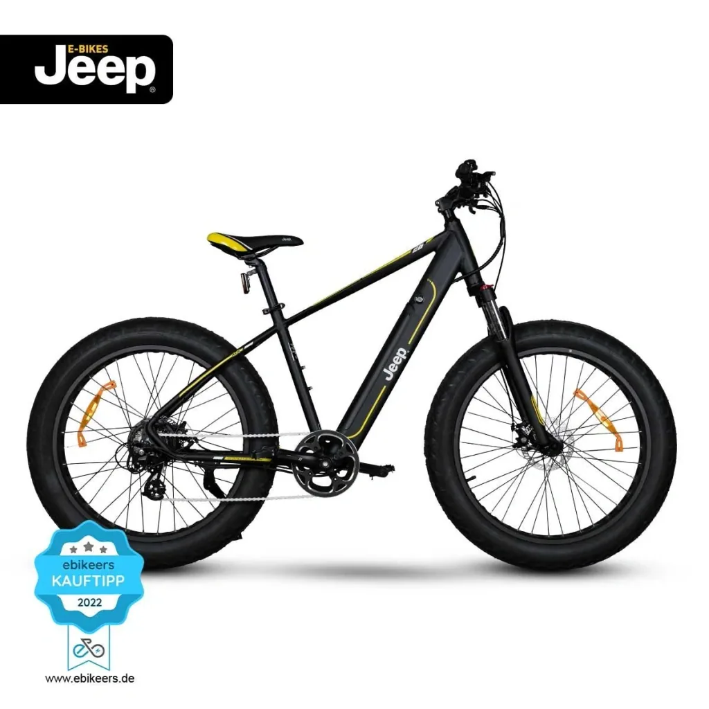 Unisex Mountain FAT E-Bike, 26 Zoll, Rahmengröße 48 cm, 7-Gang Kettenschaltung, black, MHFR 7100