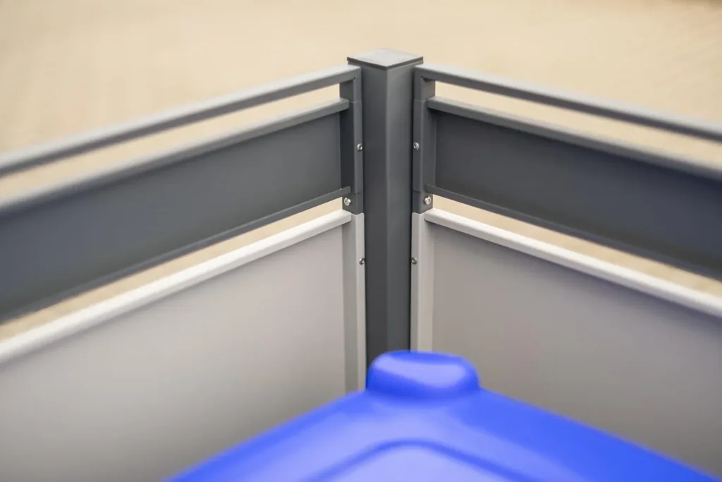 Mülltonnenverkleidung Planum 3er Box, 120 cm, anthrazit
