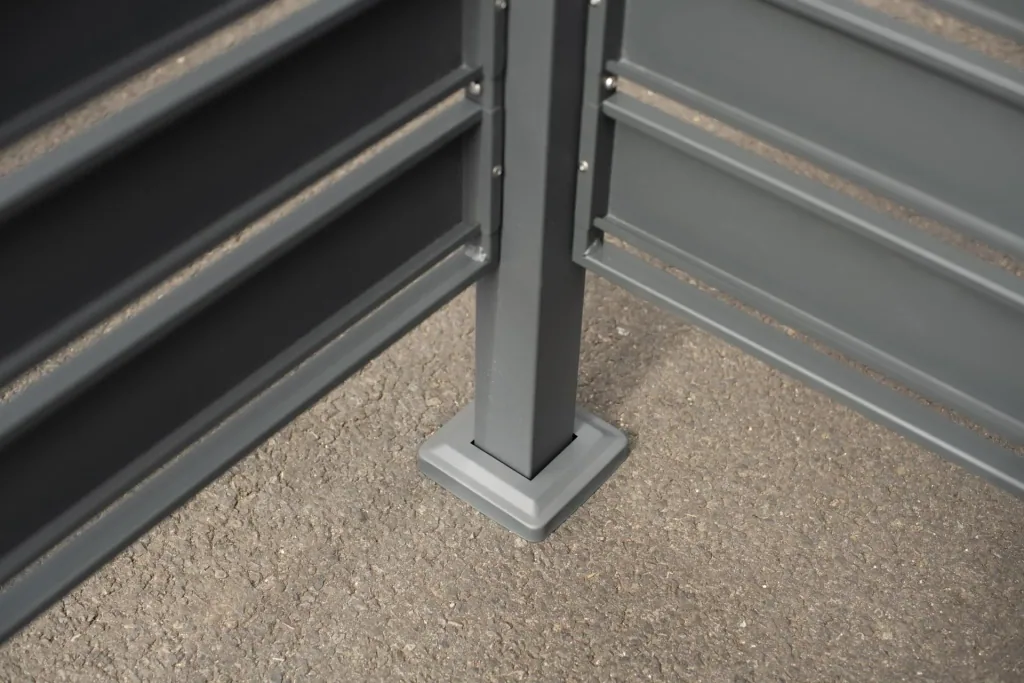 Mülltonnenverkleidung Planum 3er Box, 120 cm, anthrazit