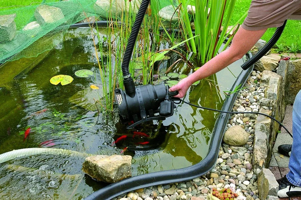 Schmutzwasser Tauchpumpe dauerlauffest, DTX 7500 T inkl. Trägersystem , bis 7.500 l/h Fördermenge