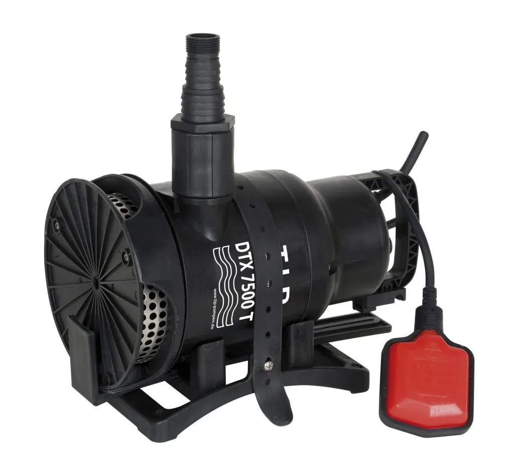 Schmutzwasser Tauchpumpe dauerlauffest, DTX 7500 T inkl. Trägersystem , bis 7.500 l/h Fördermenge