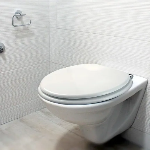 Weicher Toilettensitz weiß
