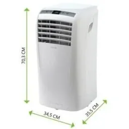 Mobiles Klimagerät mit Luftschlauch und Fensterdichtungsset - Splendid Dolceclima Compact 9 P - 9.000 BTU/h