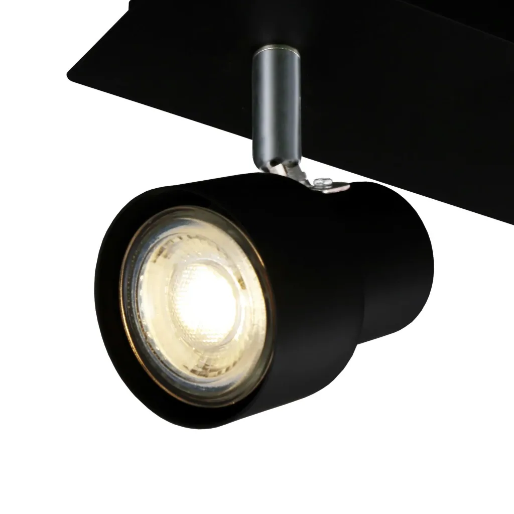 LED Deckenleuchte, 1380 Lumen, 15 Watt, GU10, schwarz