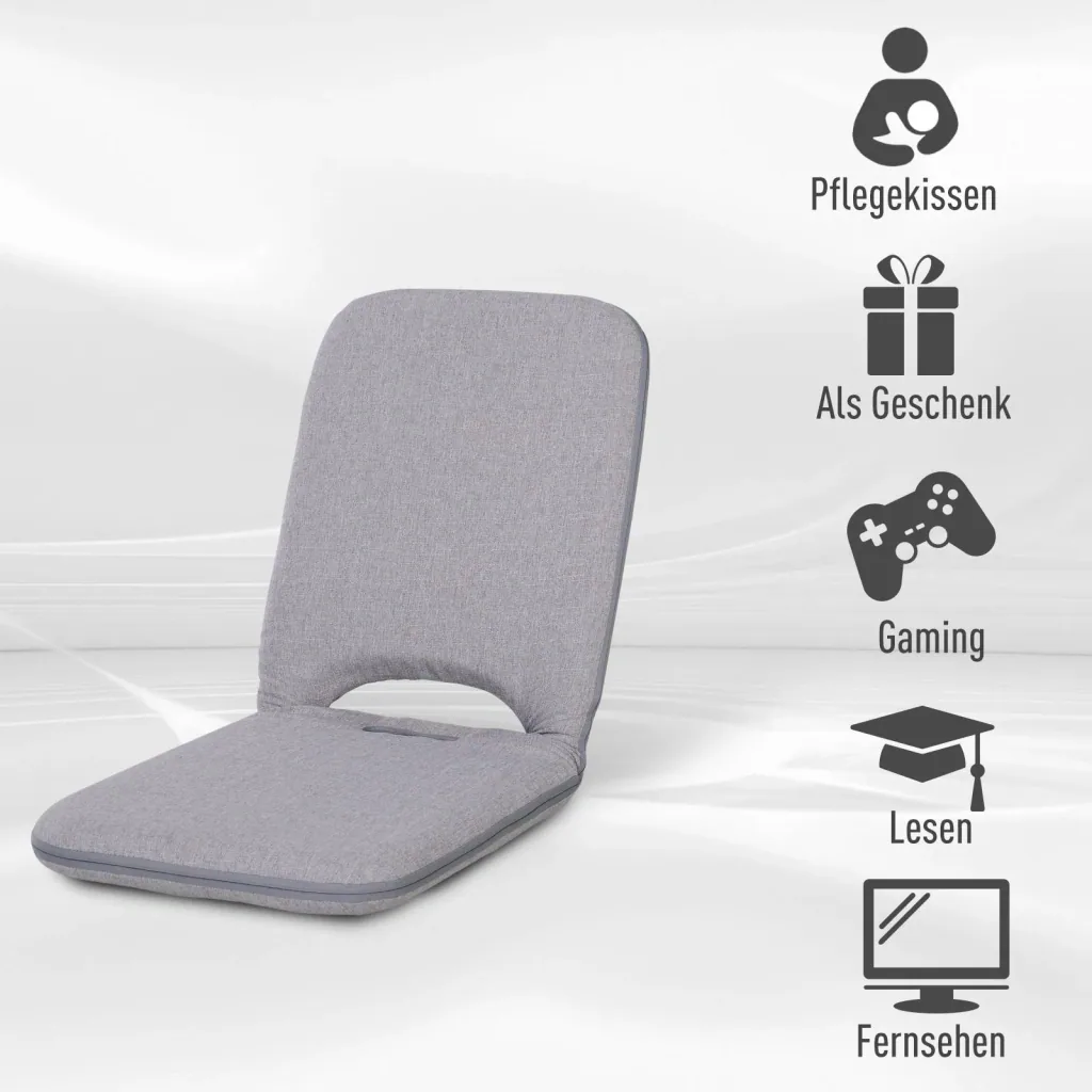 Sitzkissen mit verstellbarer Rückenlehne