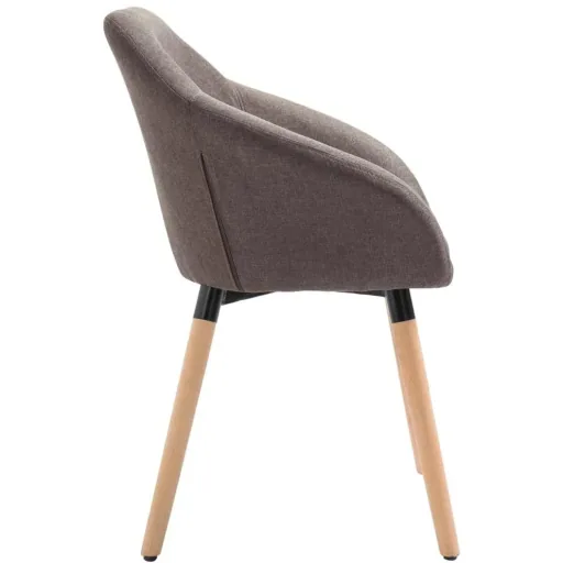 Esszimmerstühle Stoff taupe