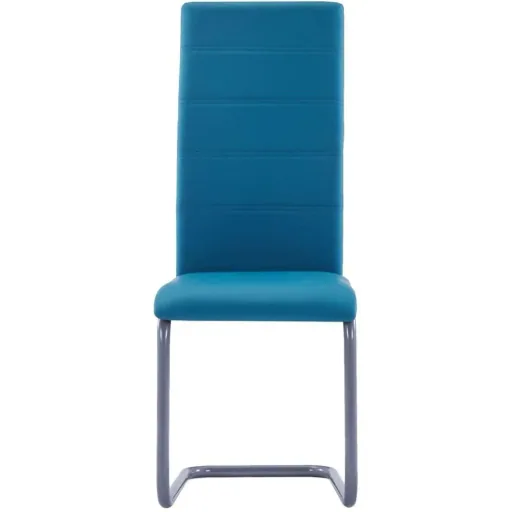 Esszimmerstühle 2-Sitzer Kunstleder blau