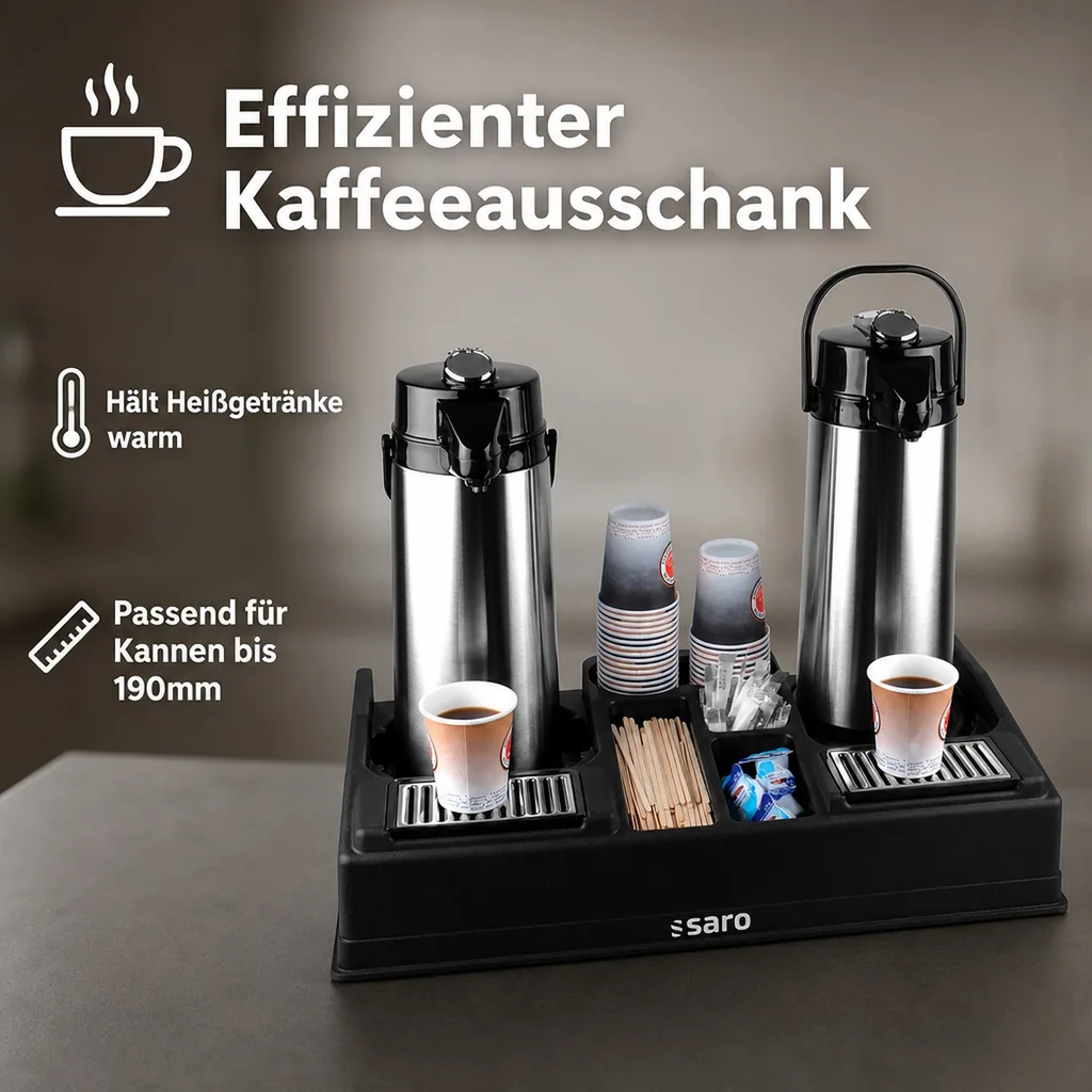 Saro Kaffeestation LEO 2 - Effizienter & stilvoller Kaffeeausschank im Büro & zu Hause