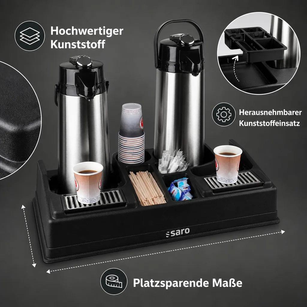 Saro Kaffeestation LEO 2 - Effizienter & stilvoller Kaffeeausschank im Büro & zu Hause