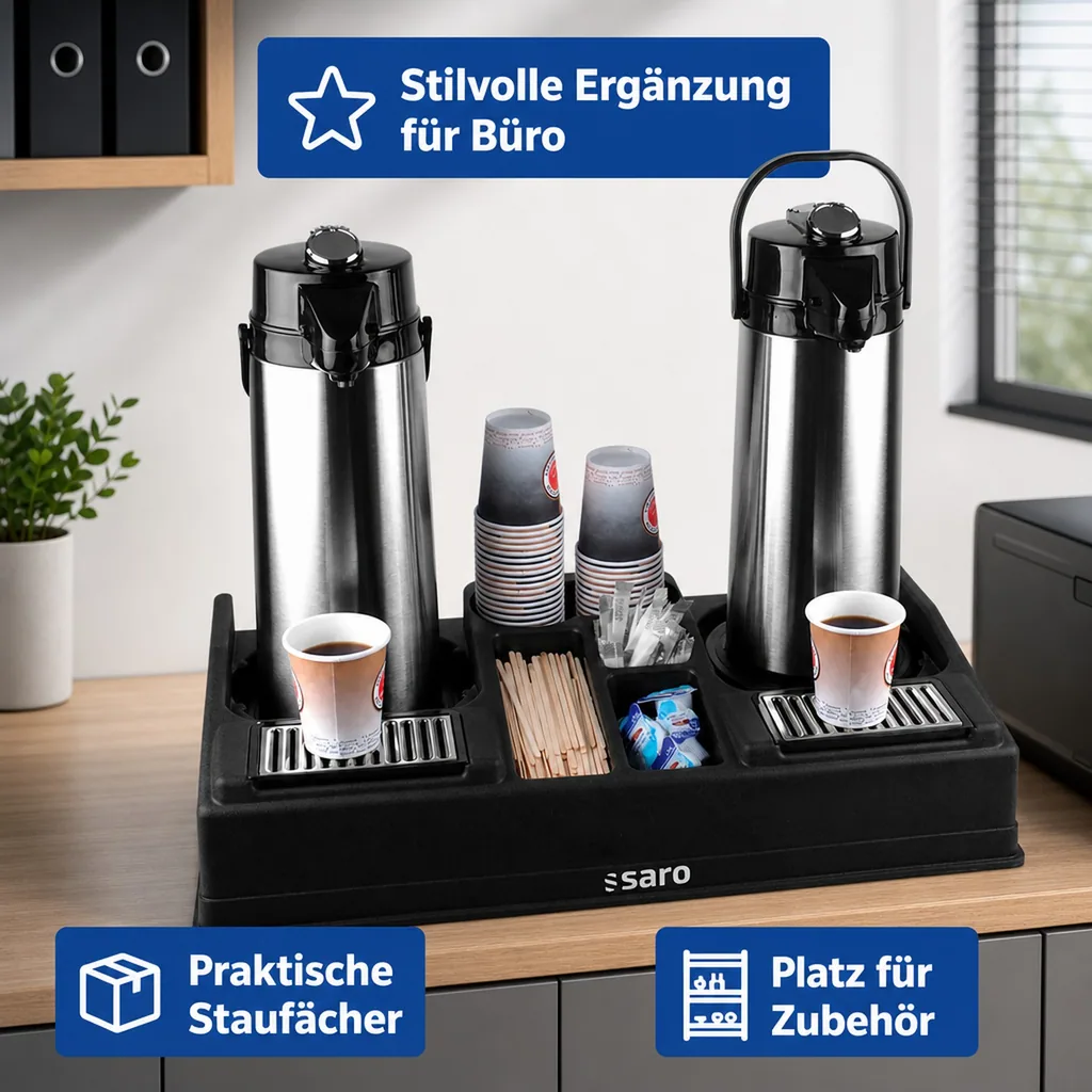 Saro Kaffeestation LEO 2 - Effizienter & stilvoller Kaffeeausschank im Büro & zu Hause