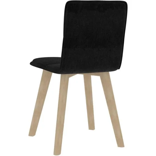 Esszimmerstühle 2 Stück Stoff schwarz