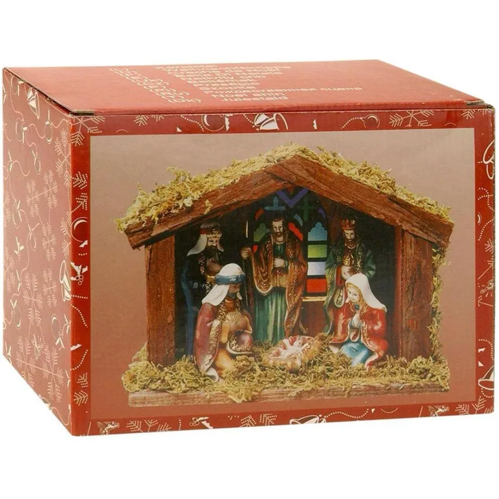 Krippenfiguren - Weihnachtsfiguren für die Weihnachtskrippe - 6er Set