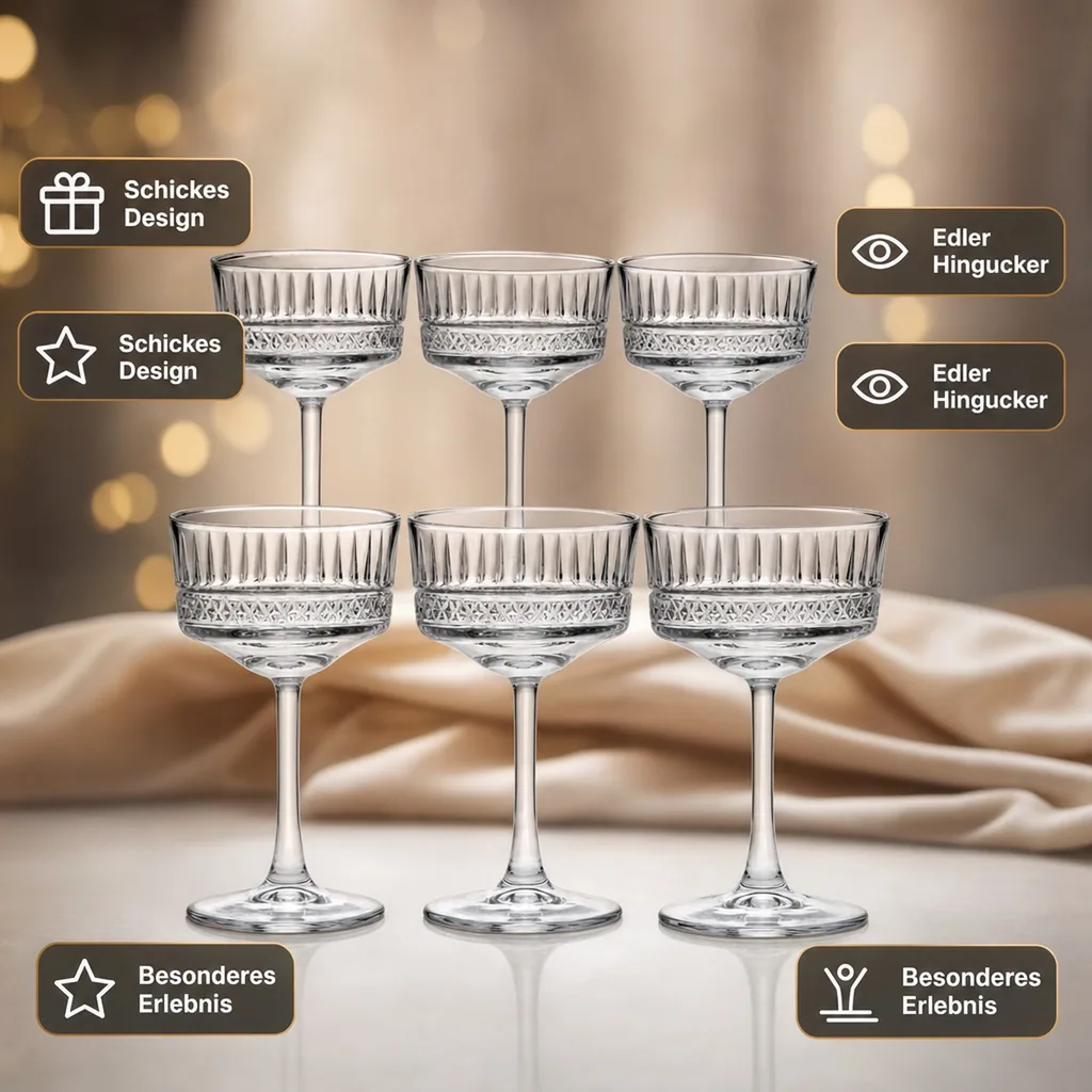 Champagnergläser, Sektgläser 6er-Set - Elysia, 260 ml