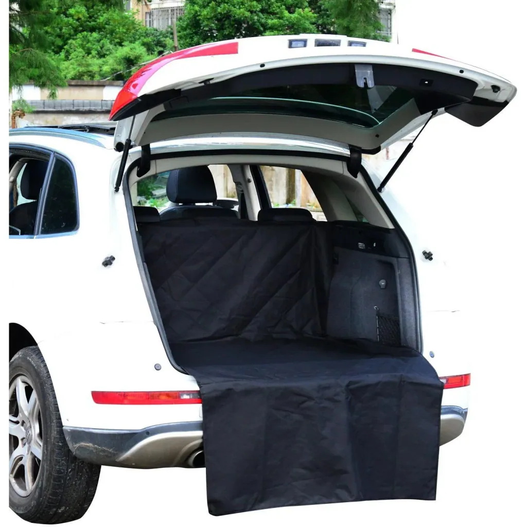 Hundedecke Auto Kofferraumdecke Schwarz 198 x 107 cm