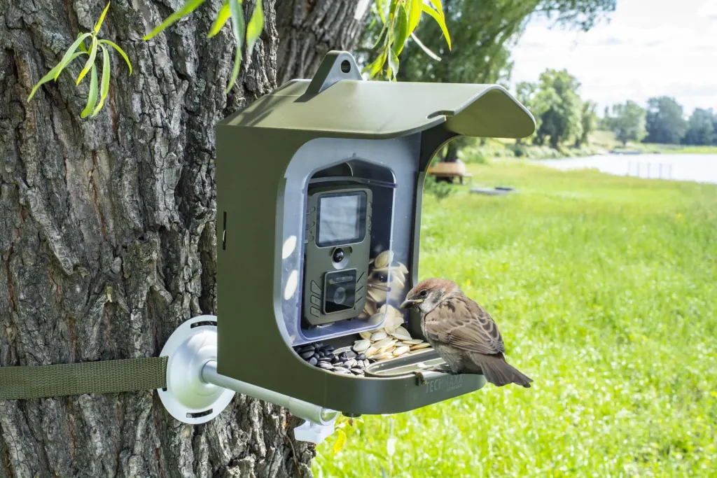 Full HD Kamera für Vögel- und Kleintierbeobachtung mit PIR Sensor, Mikrofon und Lautsprecher