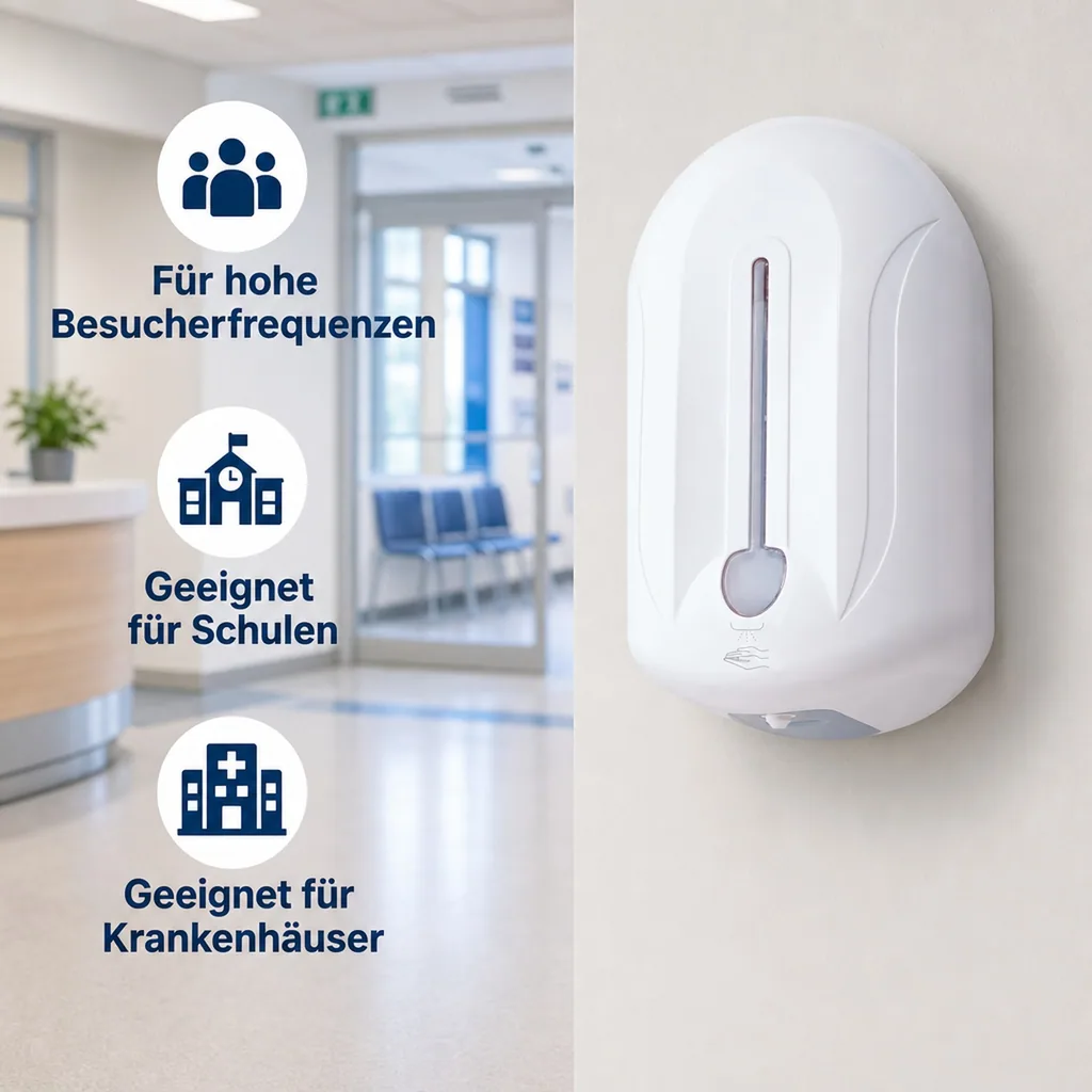 Desinfektionsspender, Desinfektionsmittelspender sensor - Saro, Merit, weiß