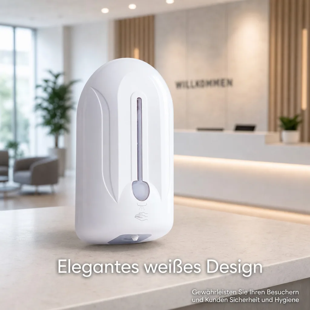 SARO Desinfektionsspender, Desinfektionsmittelspender Sensor - Sonja, Weiß