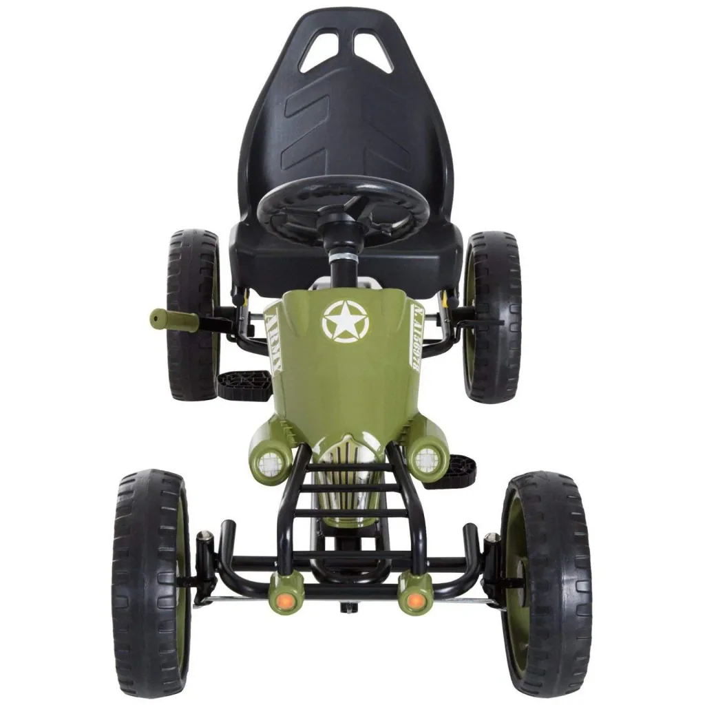 Tretauto Go Kart Tretfahrzeug ab 3 Jahre Grün 105 x 54 x 61cm