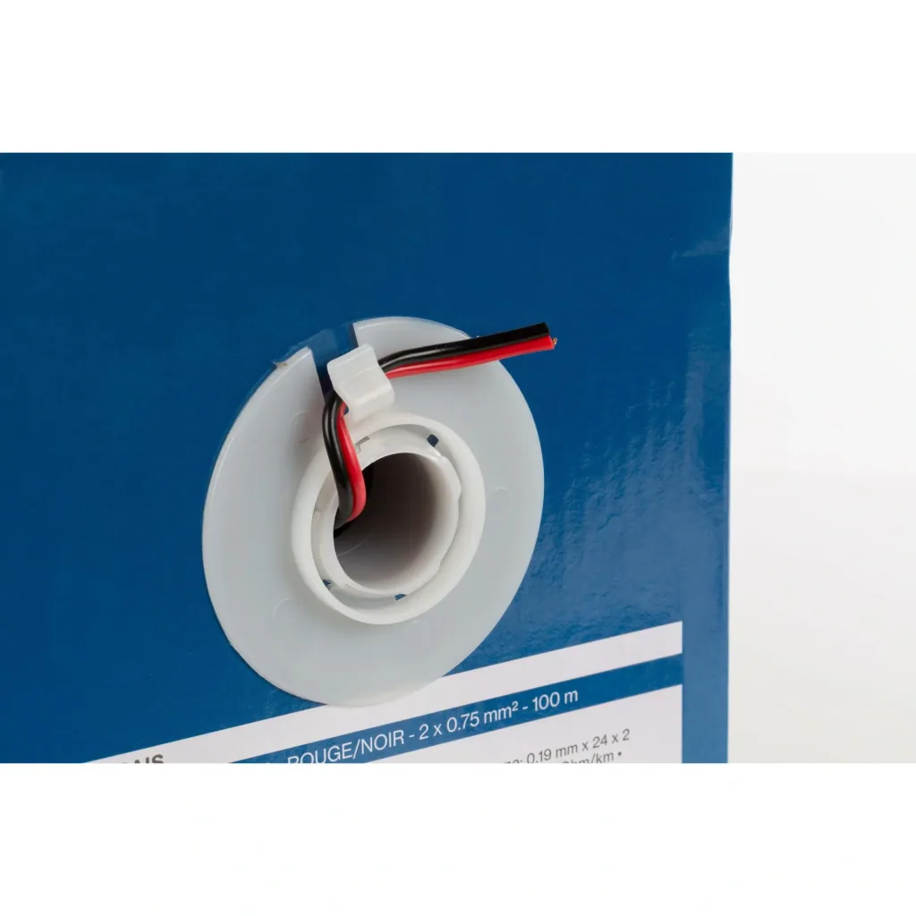 lautsprecherkabel - rot/schwarz - 2 x 0.75 mm² - 100 m