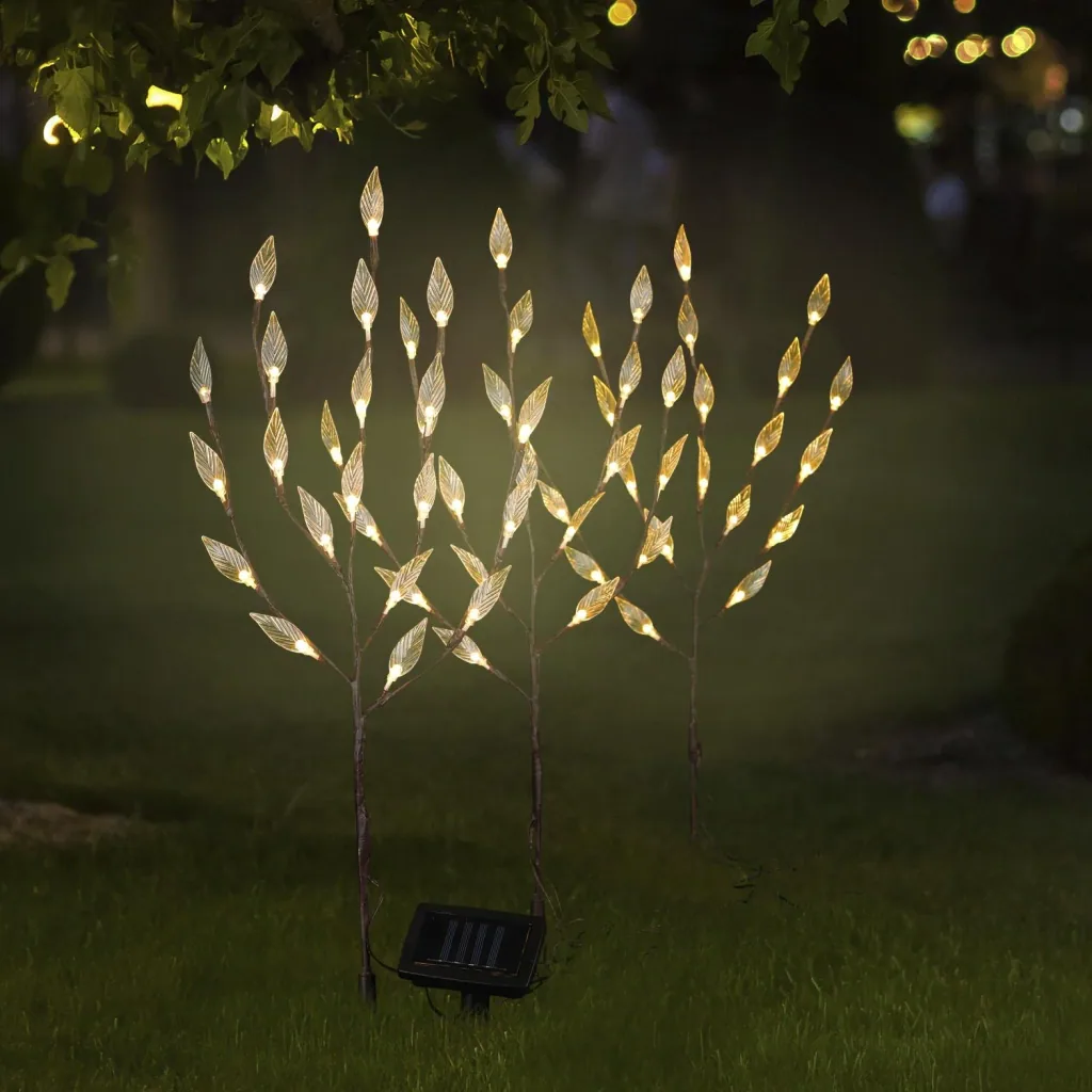 LED Solar-Strauch 3er Set