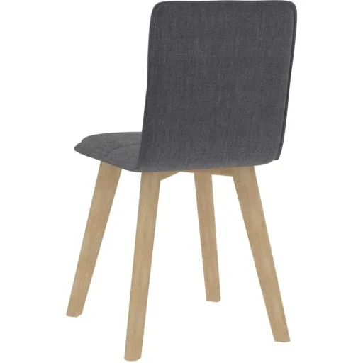 Esszimmerstühle 2-Sitzer Stoff dunkelgrau