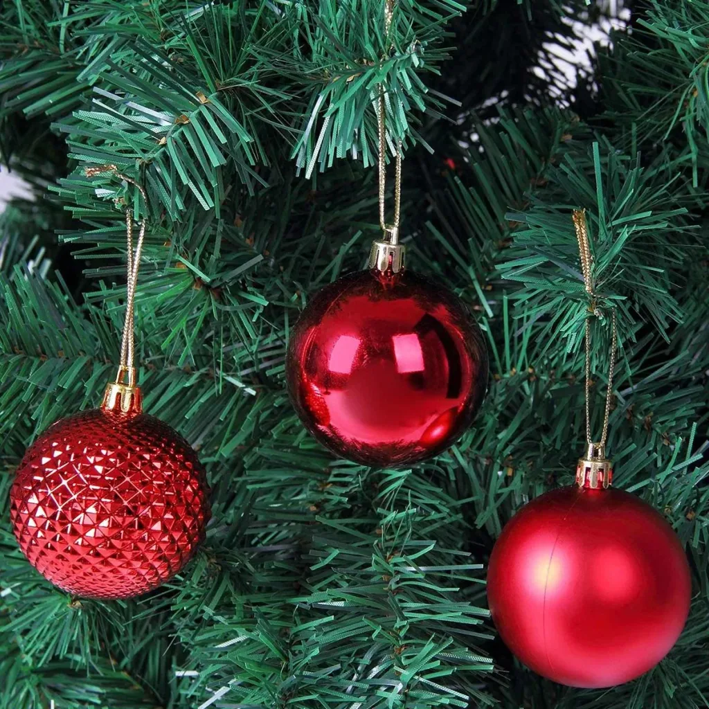 Christbaumschmuck - Christbaumschmuck rot 66 St.
