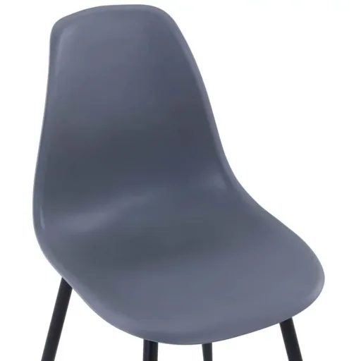 Esstischstühle 4 Stück PP grau