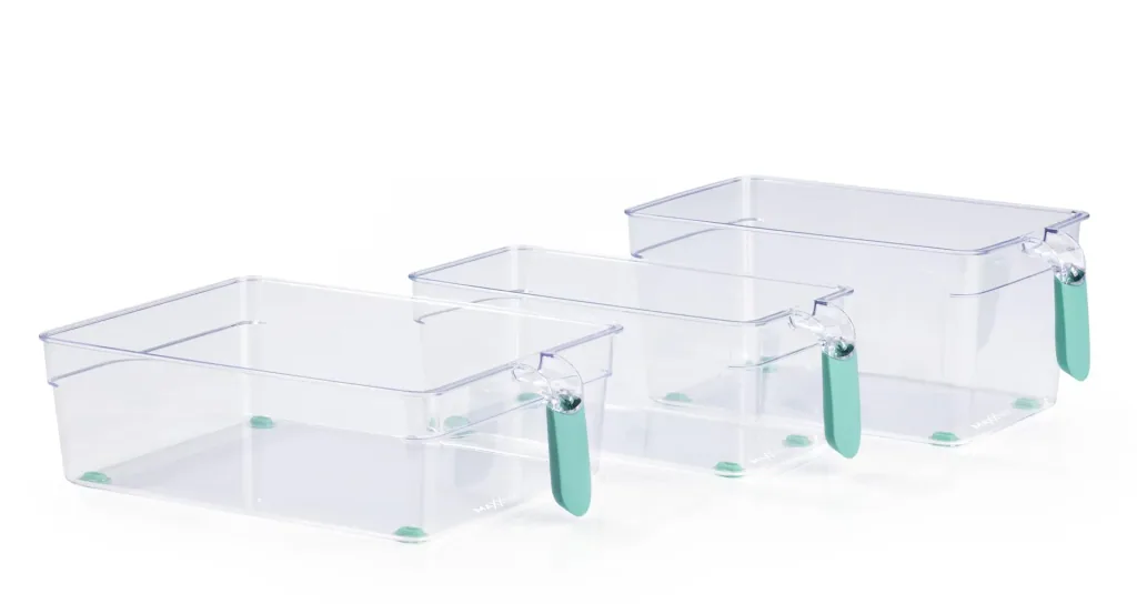 Kühlschrankfächer, Mint, 3-teilig
