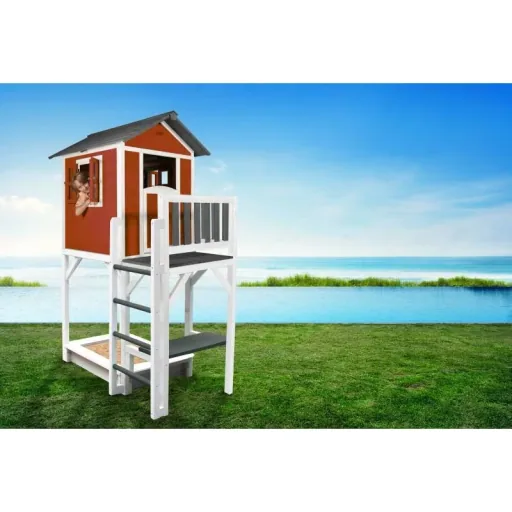 Lodge XXL PLUS Spielhaus (Skandinavisches Rot)
