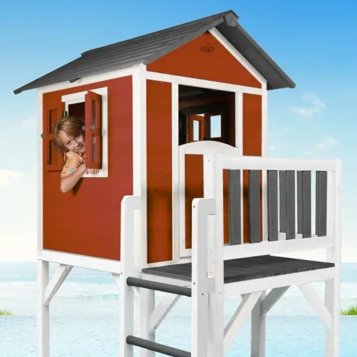 Lodge XXL PLUS Spielhaus (Skandinavisches Rot)
