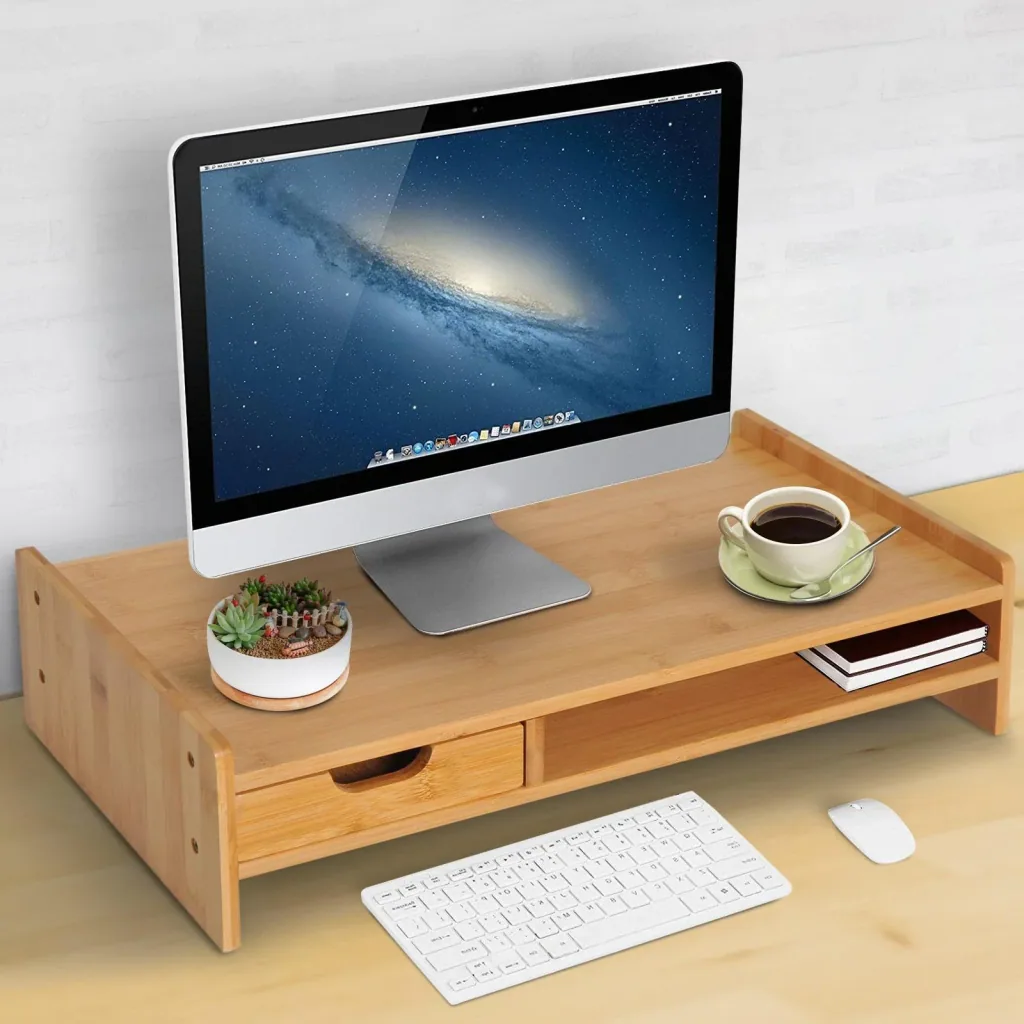 Monitorständer mit Schublade