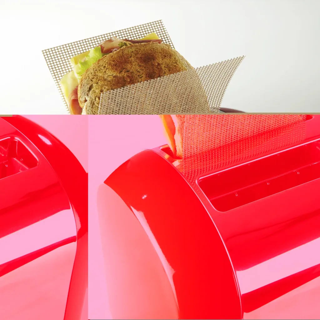Crispy Toast Tasche 2er Set - Antihaft-Toastasche für Sandwiches und Snacks