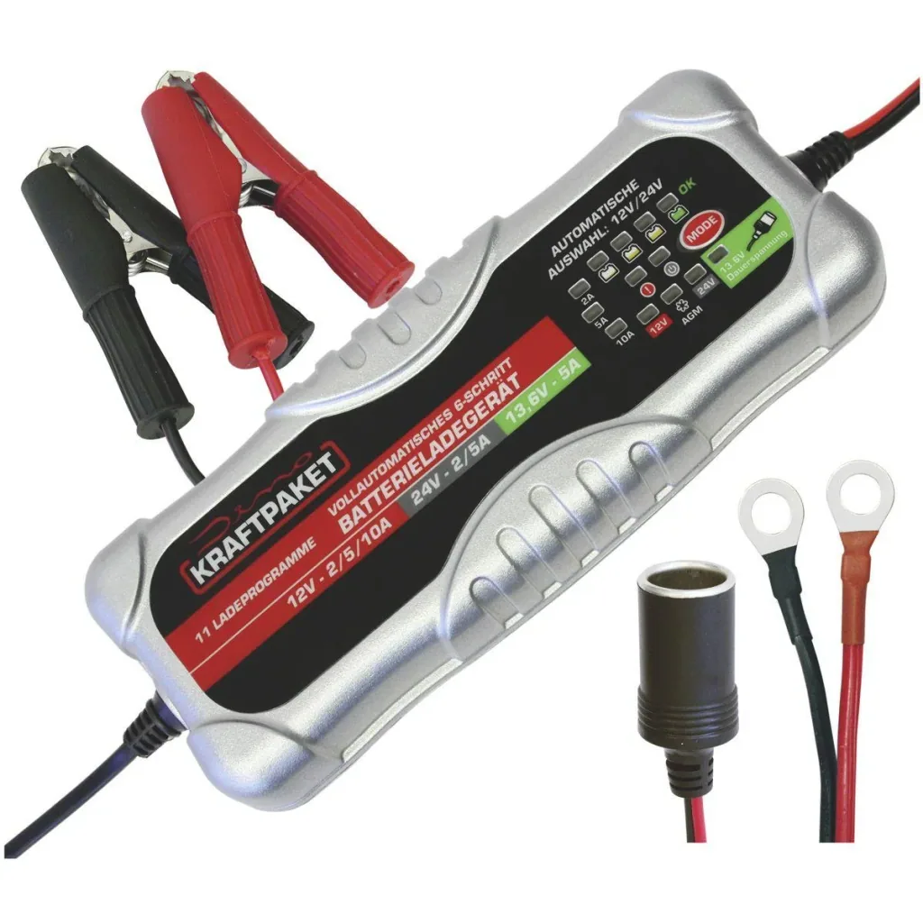 KRAFTPAKET Batterieladegerät 12/24 Volt 10A, 6-stufig