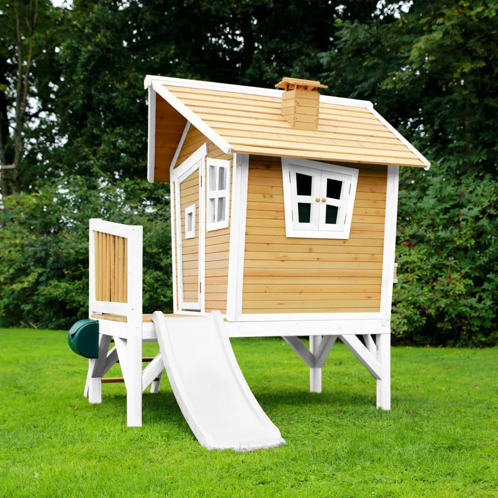Robin Spielhaus Braun/Weiß - Weiße Rutsche