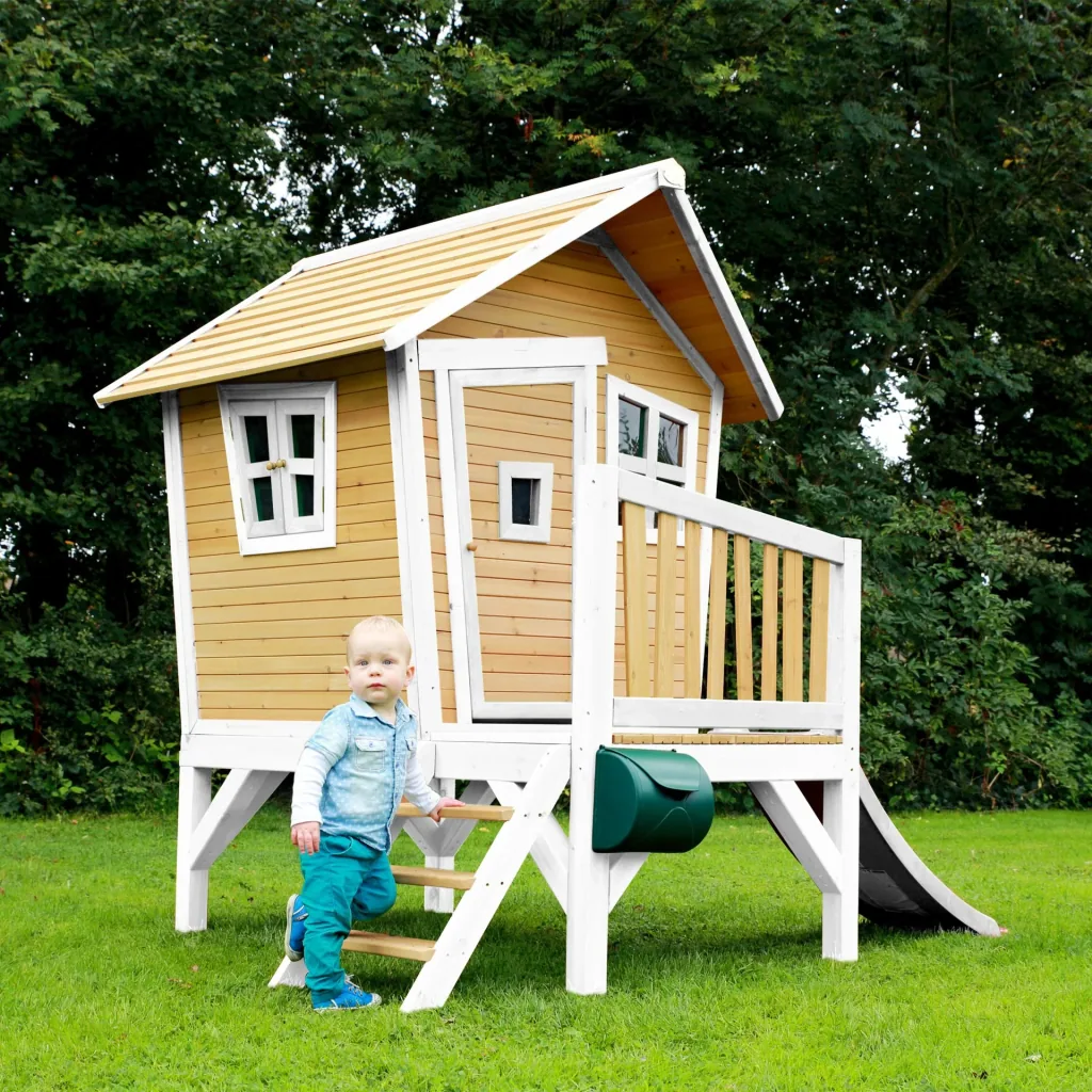 Robin Spielhaus Braun/Weiß - Weiße Rutsche