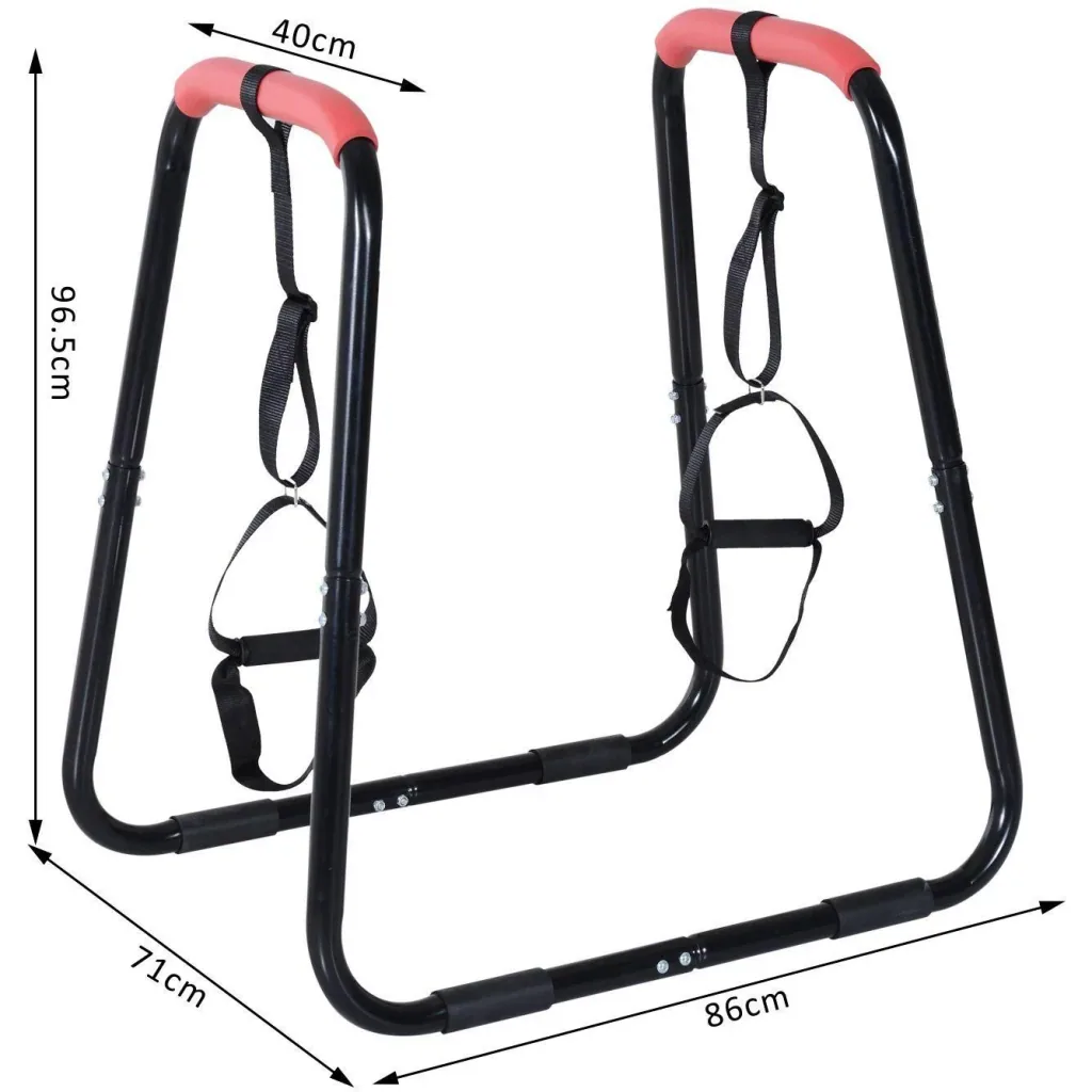 Dip Ständer Dipstation mit Schlaufen Bauchtrainer