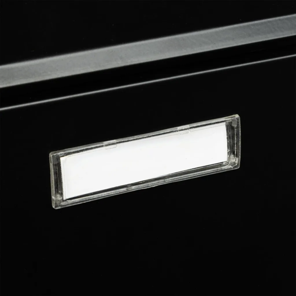Briefkasten aus Metall, schwarz