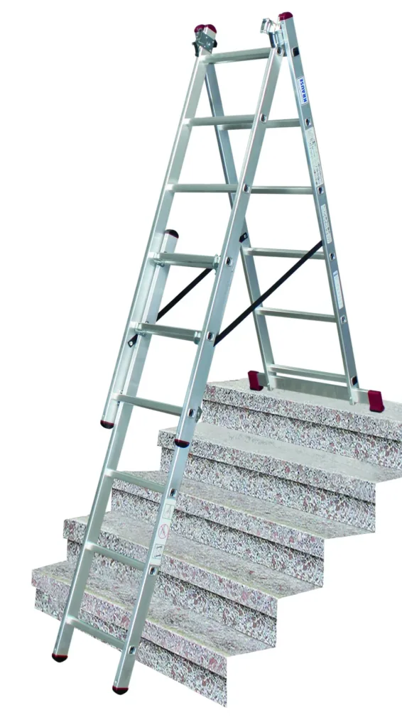Alu Vielzweckleiter/ Treppenleiter 3x6 Sprossen