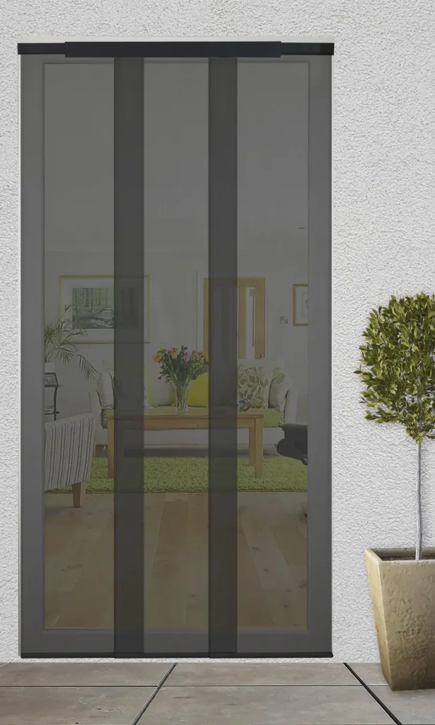 Teleskopierbarer Insektenschutz-Lamellenvorhang, 95 x 220 cm