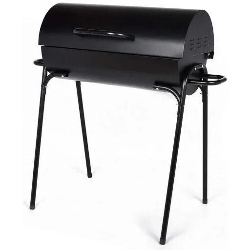 BBQ Holzkohlegrill - Grillfläche 60 x 30 cm - Rostfreier Stahl
