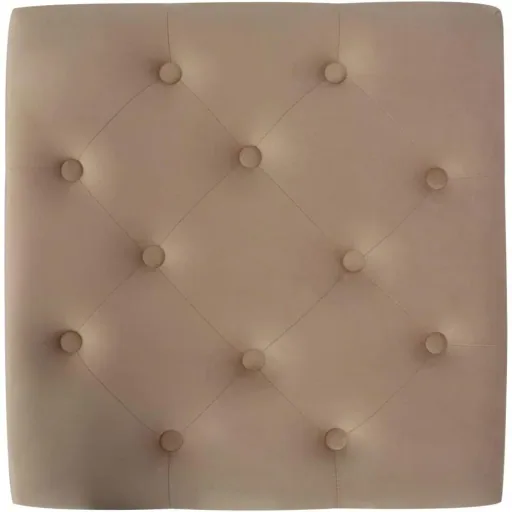 Hocker 60x60x36 cm Samt beige