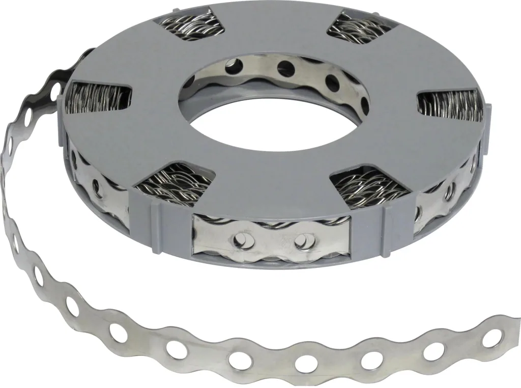 Edelstahl Lochband 17 mm x 10 m