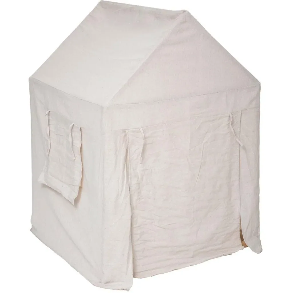Spielhaus / Kinderhaus - beige - 77,5x116x77,5 cm