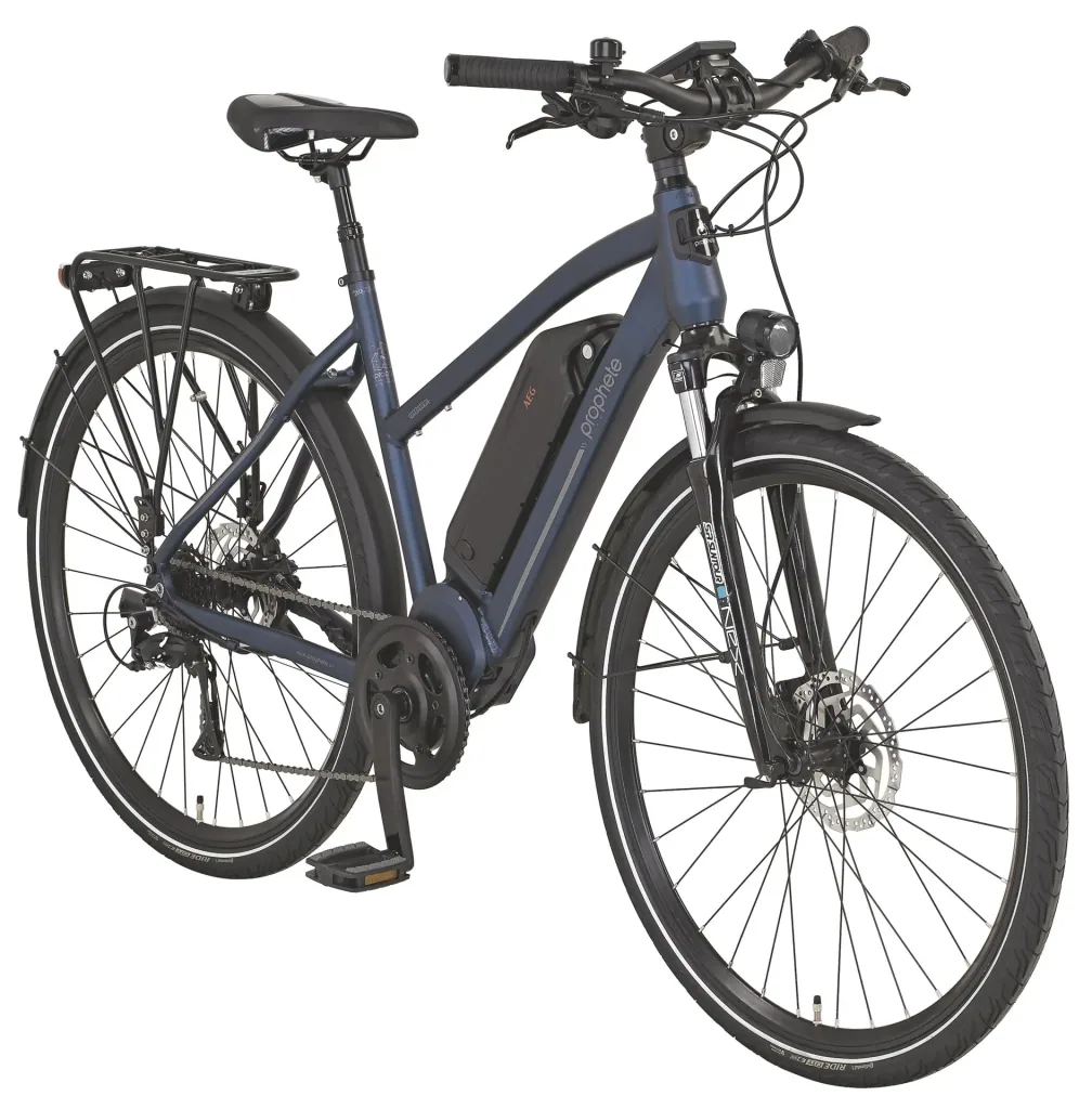 ENTDECKER 23.EMT.10 Trekking E-Bike 28" AEG EcoDrive Damen Trapez 28": Rahmengröße 50cm