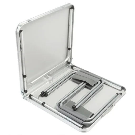 Campingbank 5 Stück grau Aluminium faltbar