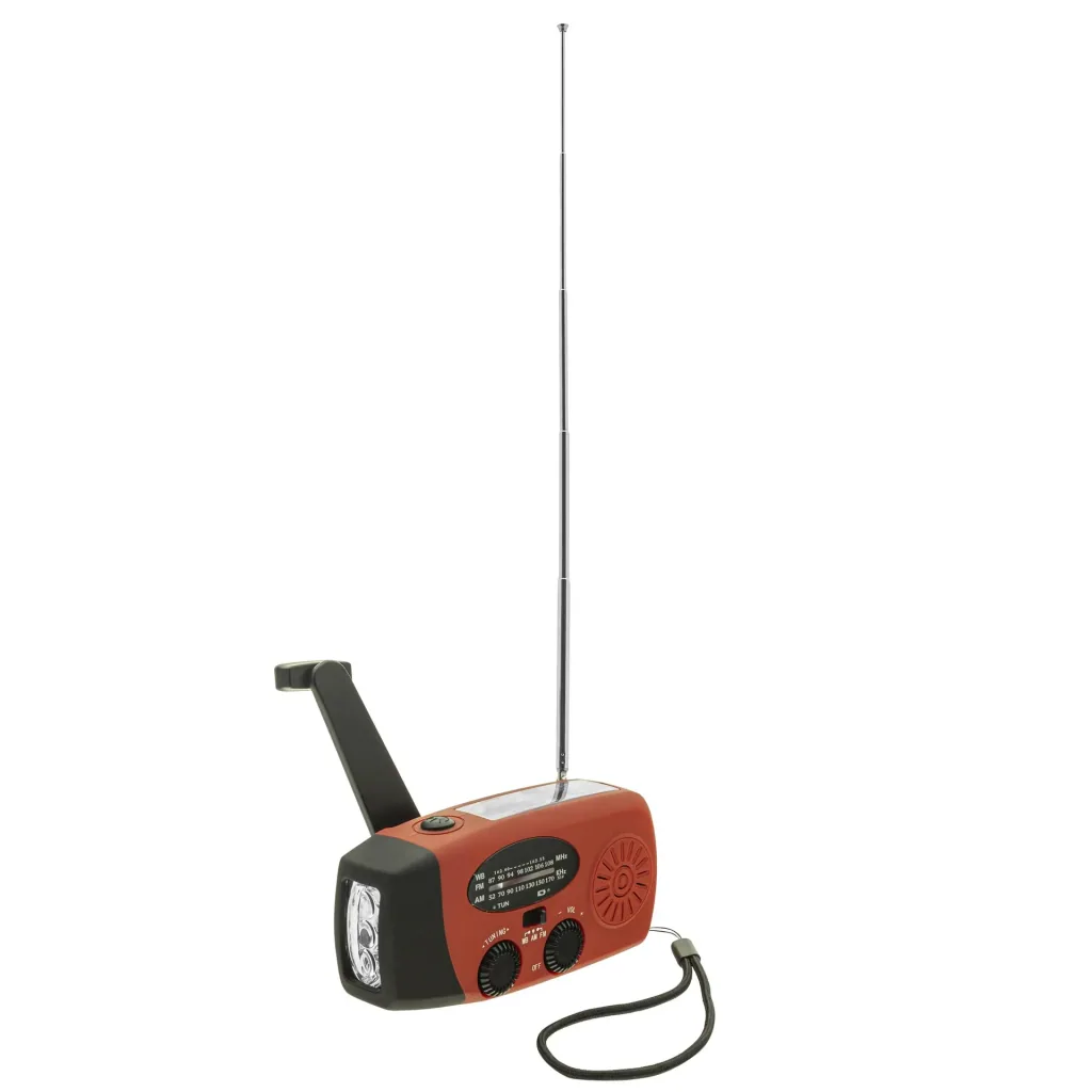 Tragbares Solar Kurbel Radio mit Taschenlicht, Powerbankfunktion