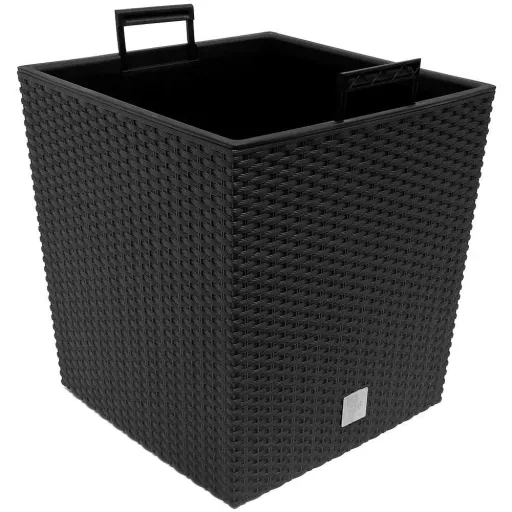 Blumentopf Rato Low anthrazit mit Innentopf 64L 39x39x40,5cm
