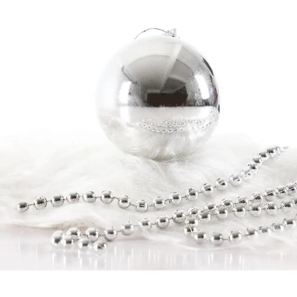 Christbaumschmuck - Christbaumschmuck silber 66 Stk.